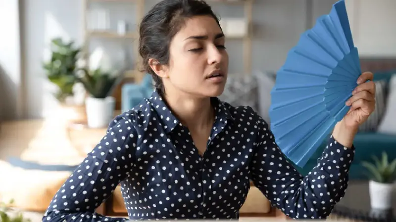 Hot flashes during period