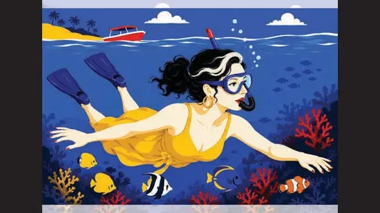 As women in their 20s hustle endlessly to build a career, it’s the Aunties who seem to live better. (ILLUSTRATIONS CREATED BY LEELA USING CHATGPT)