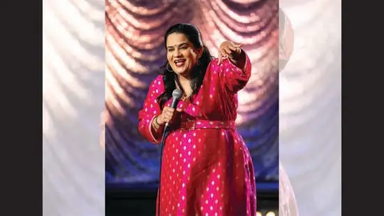 Zarna Garg, 51, uses the Desi Aunty stereotype to celebrate the fun side of arranged marriage. (INSTAGRAM/@ZARNAGARG)