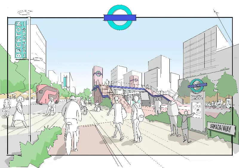 Proposed plans at Beckton Riverside (TfL)
