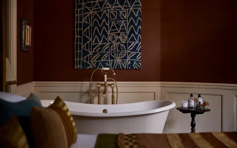Relax in a free-standing bath surrounded by tasteful interiors - Martin Morrell