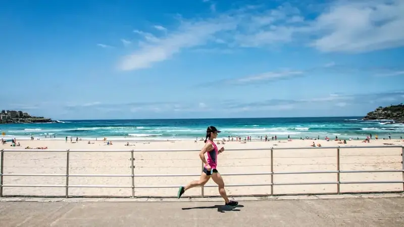 Running at Bondi Beach