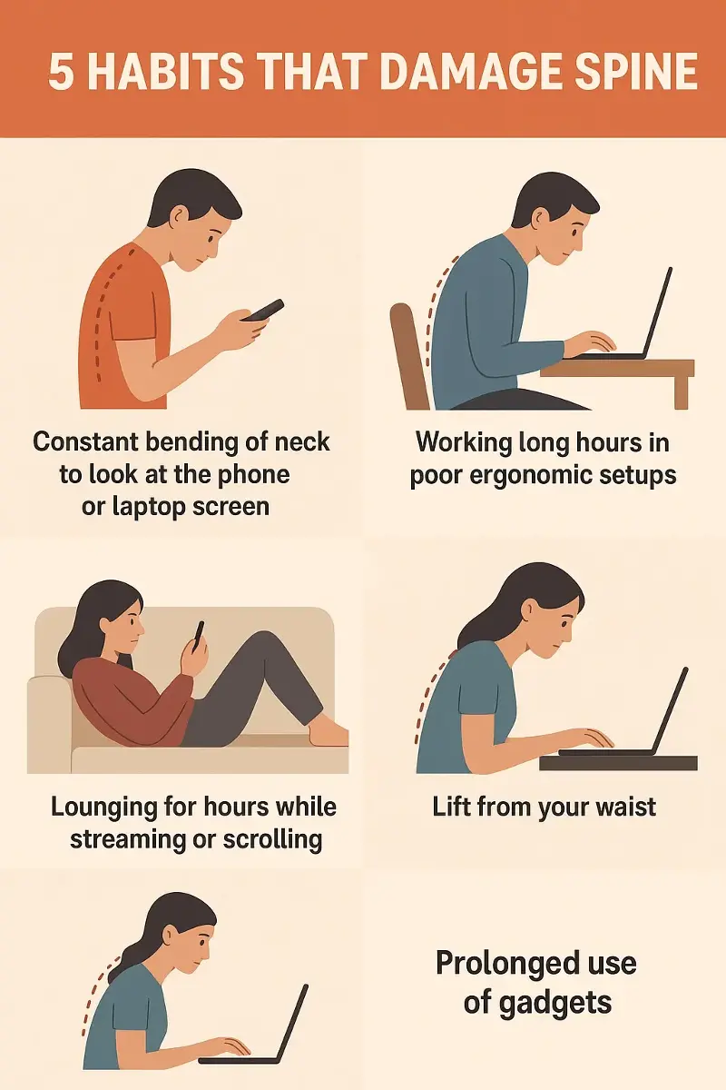 Be careful of these 5 postures. 