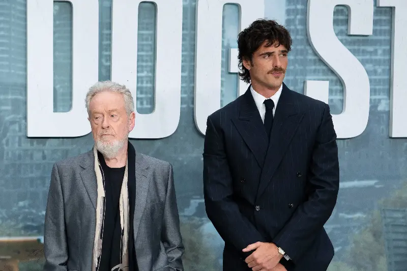 Ridley Scott and Jacob Elordi at the premiere of 'The Dog Stars' (Getty)
