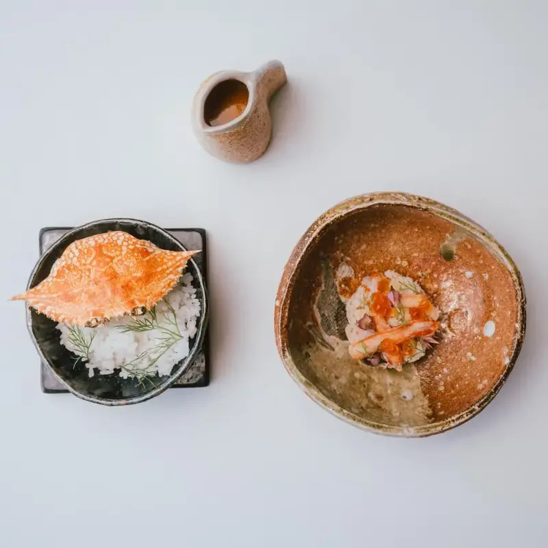 Saloonah and rice, chef Bashmi's signature crab.