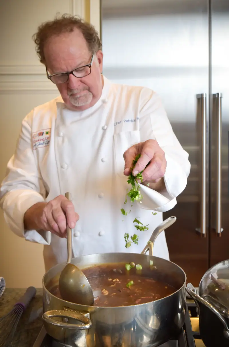 Chef Patrick Mould cooking gumbo in Lafayette (Patrick Mould)