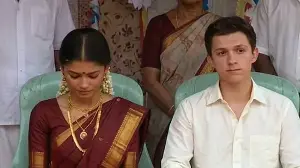 Zendaya, Tom Holland look perfect as south Indian bride and groom at their star-studded wedding in AI video. Watch