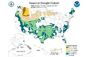 Map reveals where drought to worsen as El Niño to shape winter