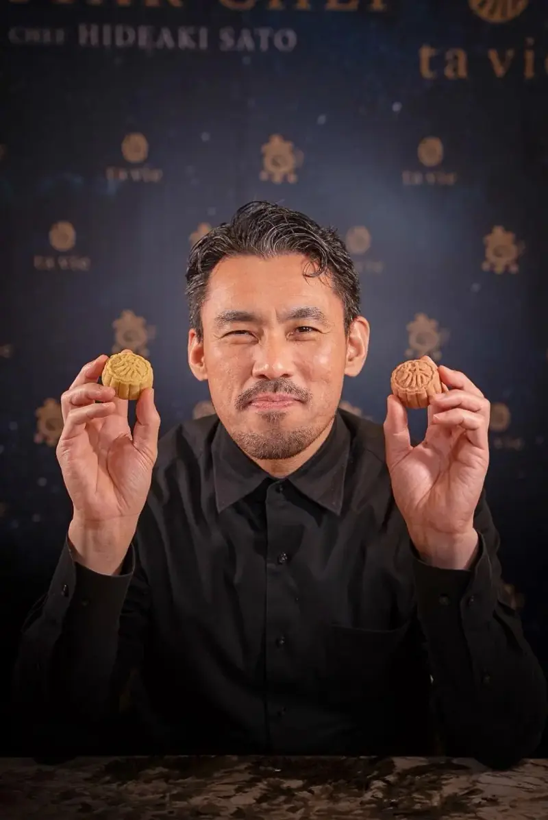 Chef Hideaki Sato of the three Michelin-starred Ta Vie in Hong Kong. photos courtesy of Kyo Roll En
