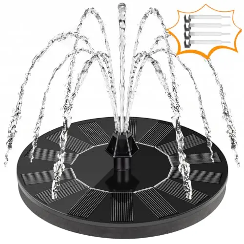 Mademax 1w Solar Bird Bath Fountain Pump, Solar Fountain, Free Standing Floating Solar Powered Water Fountain Pump for Bird Bath, Garden, Pond, Pool, Outdoor