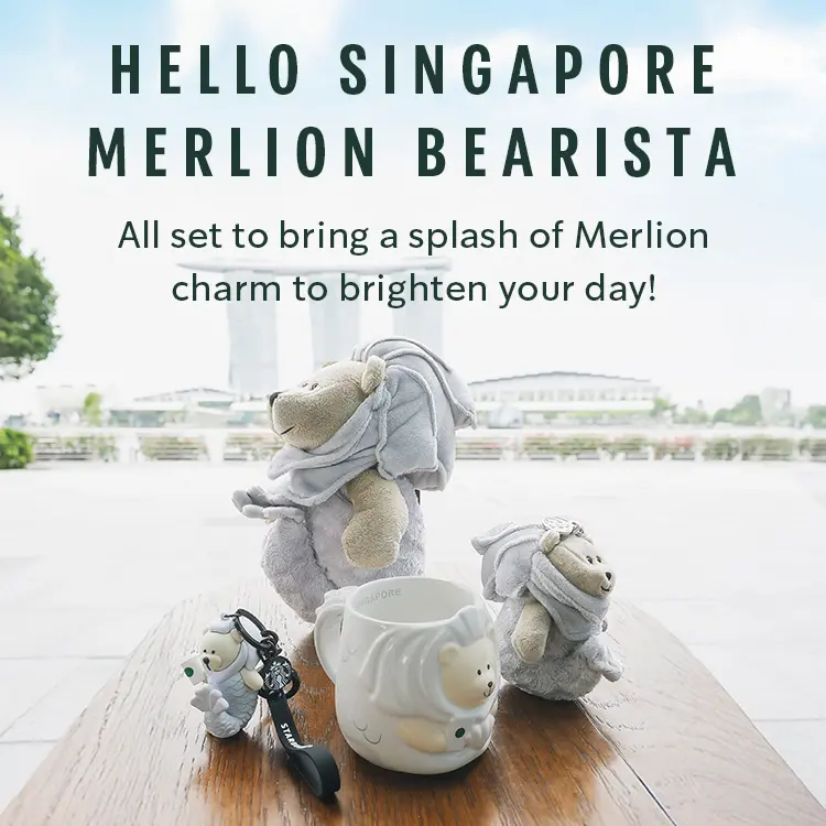 Starbucks SG60 Merlion Bearista Collection