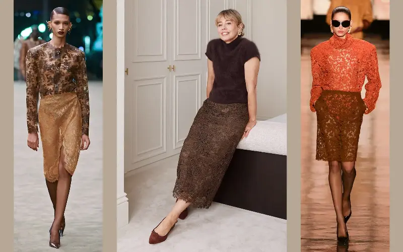 As Saint Laurent demonstrates, mixing masculine with feminine prevents a ‘special’ skirt from looking OTT