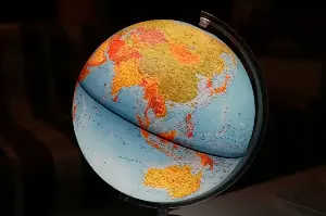 The Earth's center of mass shifts annually.