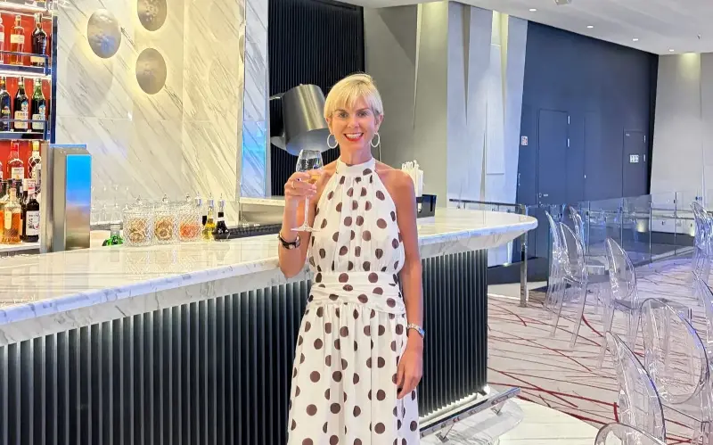 Writer Kaye Holland on board Explora III