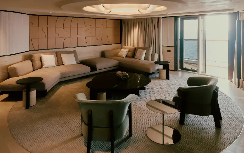 Accommodation aboard Explora III priorities space and comfort