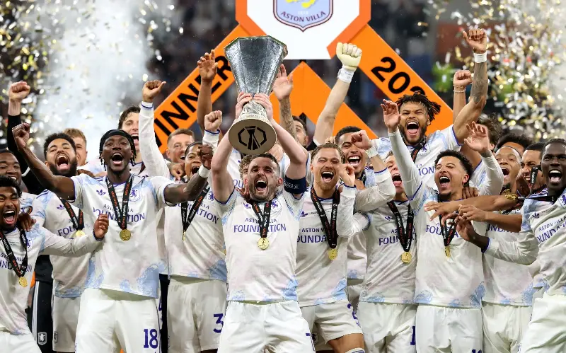 Villa recovered from a poor start last season to lift the Europa League - Getty Images/Alex Grimm