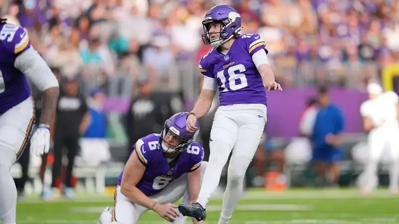 Minnesota Vikings kicker Will Reichard 