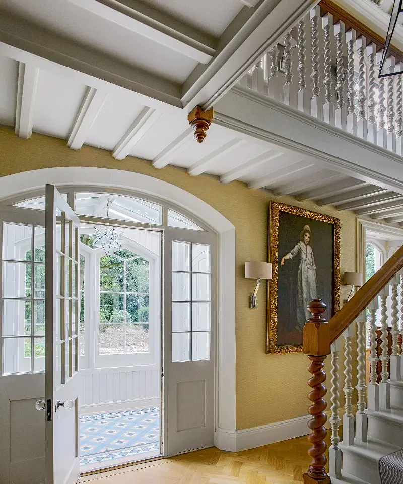 Hand-carved wooden railings add character to any style of home, new or old. (Image credit: Future)