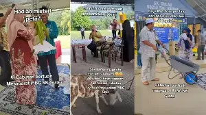 From Wheelbarrow to Live Goat, M'sian School's Lucky Draw Prizes Spark Surprised Reactions