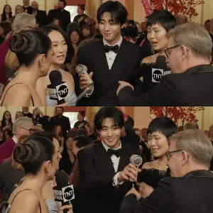 Ahn Hyo Seop Goes Viral at the Oscars — Why Everyone Is Calling Him “The Fan Guy”