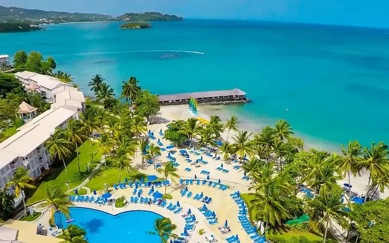 It’s worth investigating all-inclusive packages such as Booking.com’s six nights’ at Windjammer Landing Resort, St Lucia