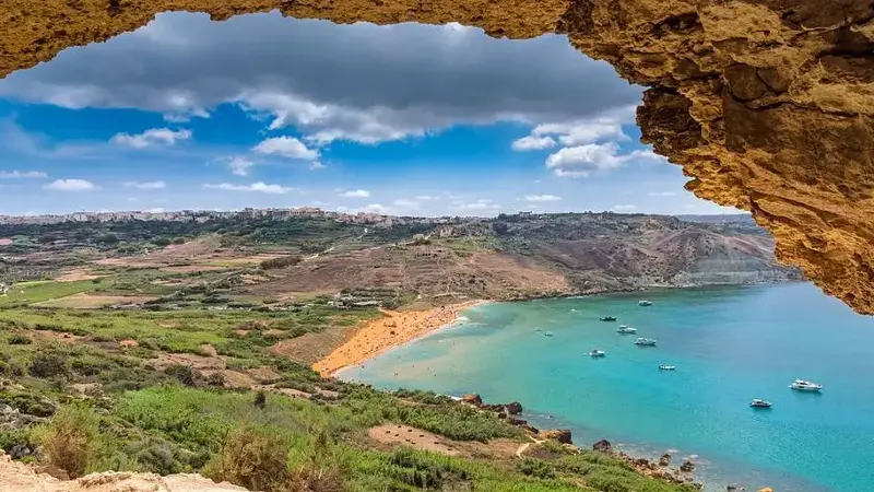 Calypso's Cave in Gozo, Malta