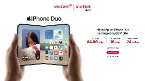 Installment payment plan up to 24 months: Buy iPhone Duo easily, reduce your financial burden.