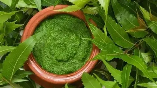 Grind some washed and tender neem leaves and use this paste on the skin to get rid of acne and blemishes naturally.