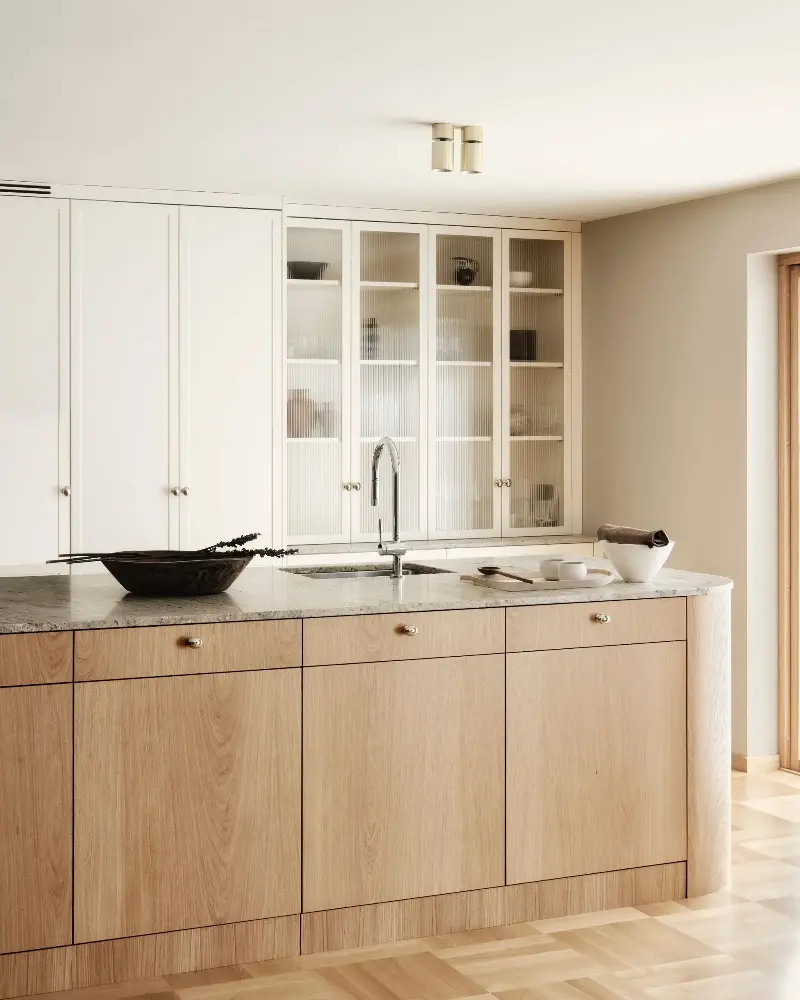 Rich in material and super sleek, this space is simple but honest and effective. (Image credit: Nordiska)