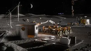 Most of NASA’s first Moon-base robots will depend on solar power, which makes the two-week lunar night one of the whole project’s nastiest problems — but NASA is now considering an odd workaround: sending PROMISE, a JPL engineering twin of its nuclear-powered Mars rovers, to the lunar south pole.