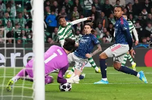 Kai Havertz scores in the final minute as Arsenal beat Sporting in the Champions League.