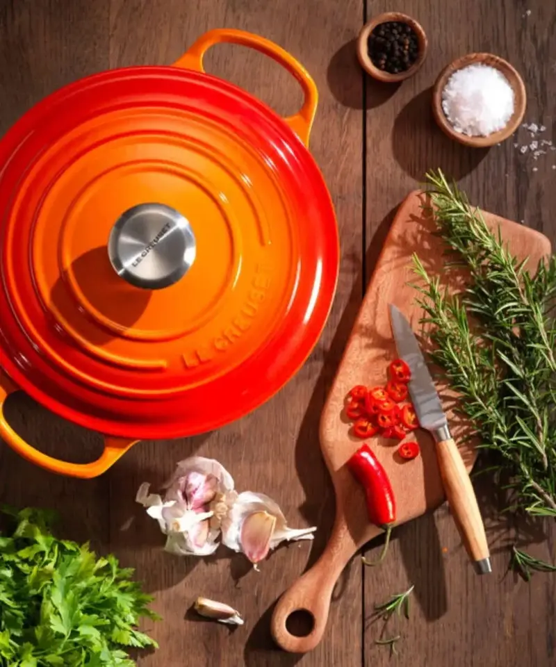 The non-toxic enamel coating makes Le Creuset Dutch ovens ideal for acidic sauces.  (Image credit: Le Creuset )