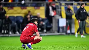Poland captain Robert Lewandowski fights back tears after Sweden's Viktor Gyokeres ends his World Cup swansong dream