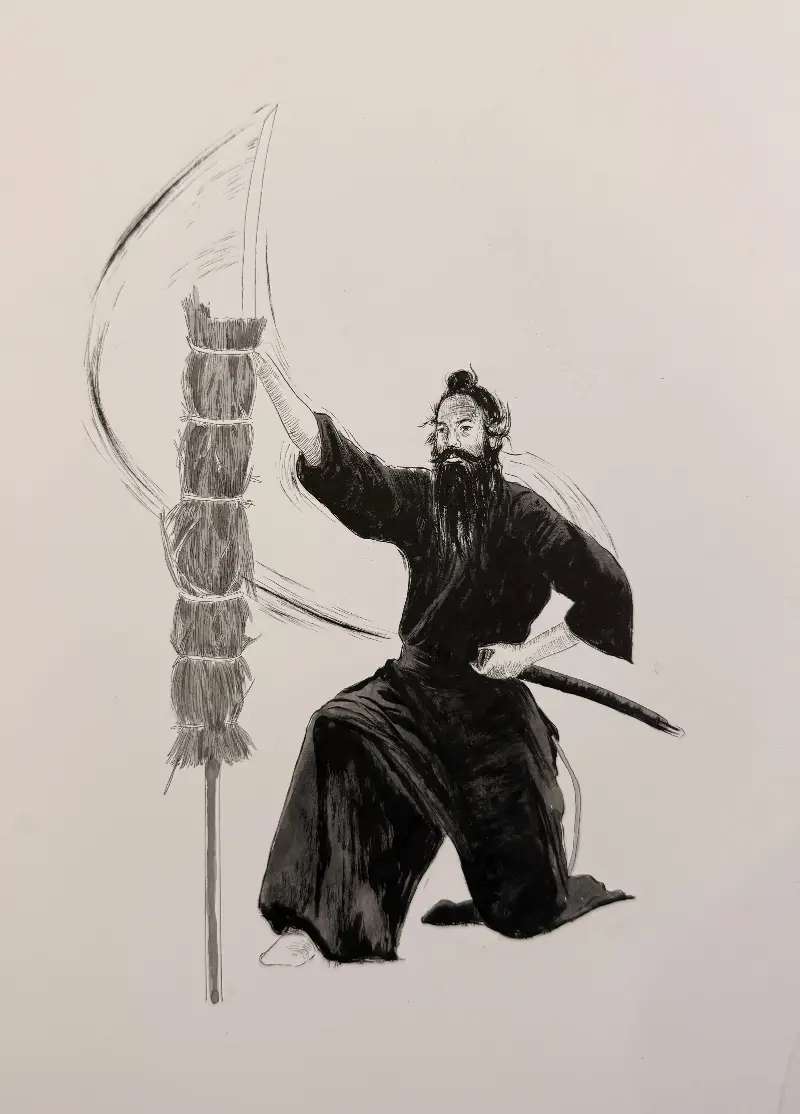 His second work, Singh Samurai, wherein he paints himself not as an individual but as an everyman. 