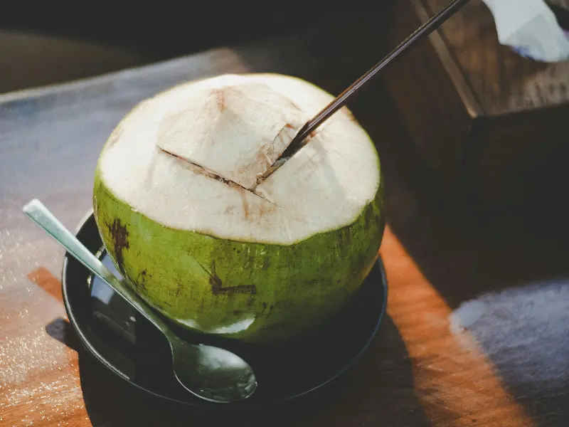 Drink plenty of coconut water. 