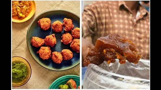 Bajiye and xalwo, a dish quite like halwa, also influenced by ties with India. (Doaa Elkady for Soomaaliya by Ifrah F Ahmed)