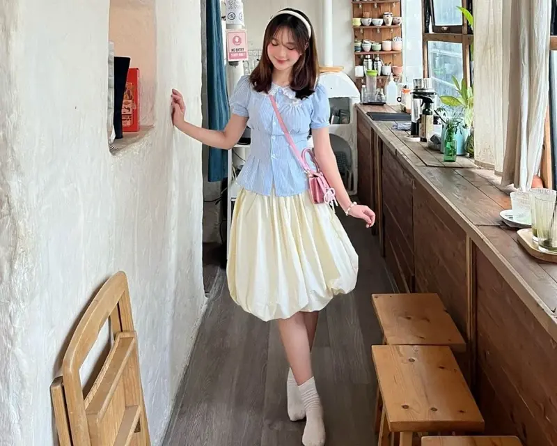 Not the A-line skirt, this is the favorite skirt style for summer - photo 3