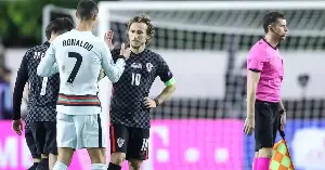 Two veteran captains, Cristiano Ronaldo and Luka Modric, face off.