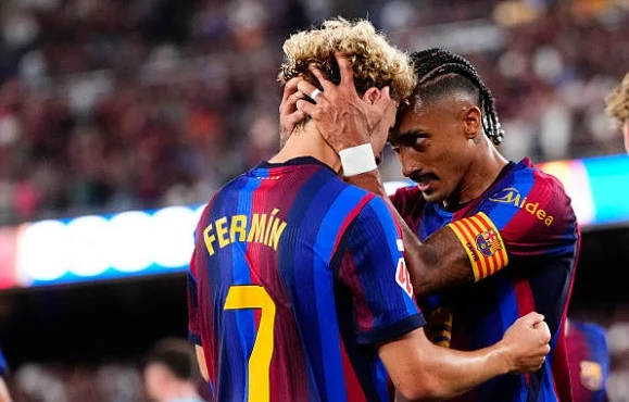 Barca continued to deliver a convincing performance, securing all three points after two rounds of matches. Photo: Getty.