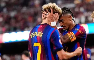 Barcelona beat Athletic Club 2-0: Raphinha and Fermin Lopez shine at Camp Nou.