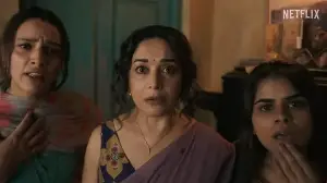 Maa Behen review: This thriller-comedy with Madhuri Dixit, Triptii Dimri and Dhaarna isn’t what it seems, and that works