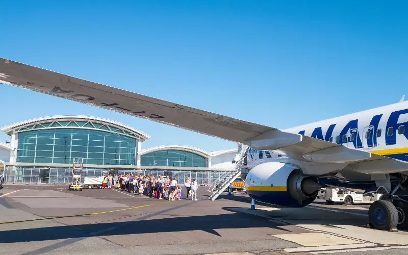 Bournemouth airport in Dorset has year-round connections to Krakow, Malta and Madeira - Britpix/Alamy