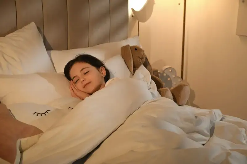 Weighted blanket helps to sleep better. 