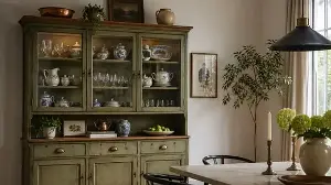 Crockery cabinets have made a comeback as more people hop back to this 90s furniture trend