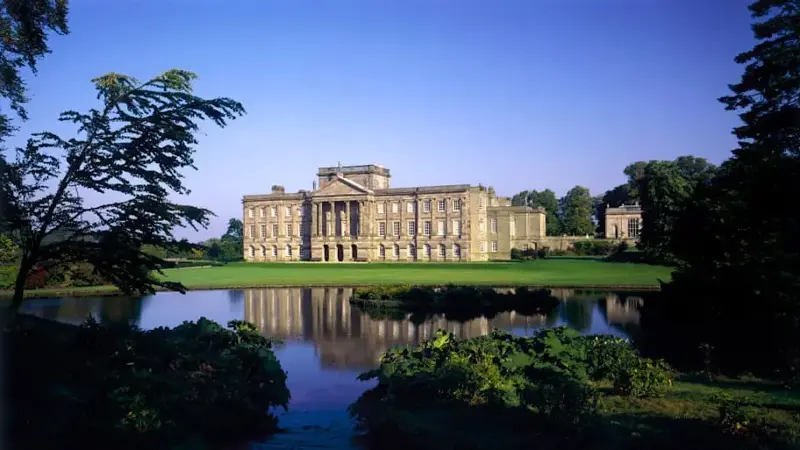 Lyme Hall from across the lake, Lyme Park, Disley, Stockport, Cheshire, 1993. Artist: John Critchley