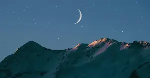 The Moon is drifting away from Earth.