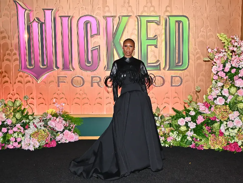 Cynthia Erivo attends the premiere of 
