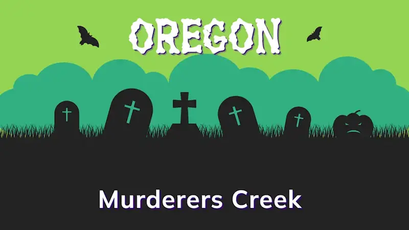 Graphic of a graveyard with a state and place name, in green