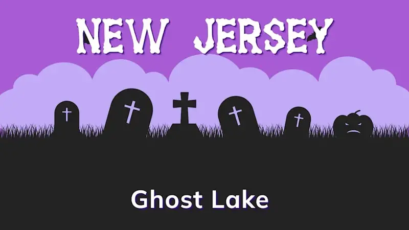 Graphic of a graveyard with a state and place name, in purple