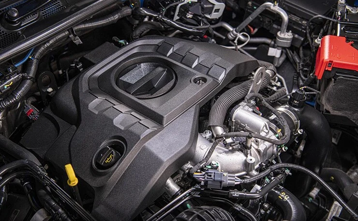 The powerful 2.0L engine in the Ford Everest